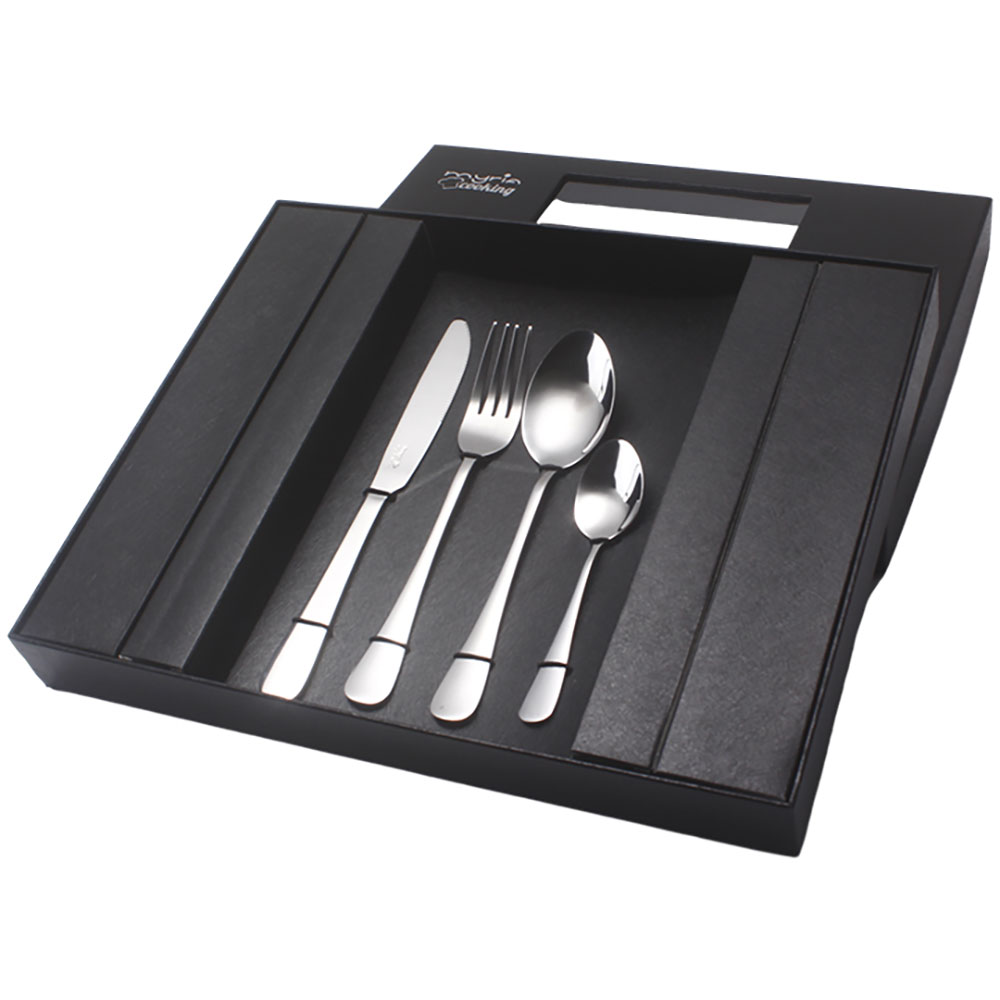Set tacamuri MYRIA MC4014SV, 24 piese, inox, argintiu