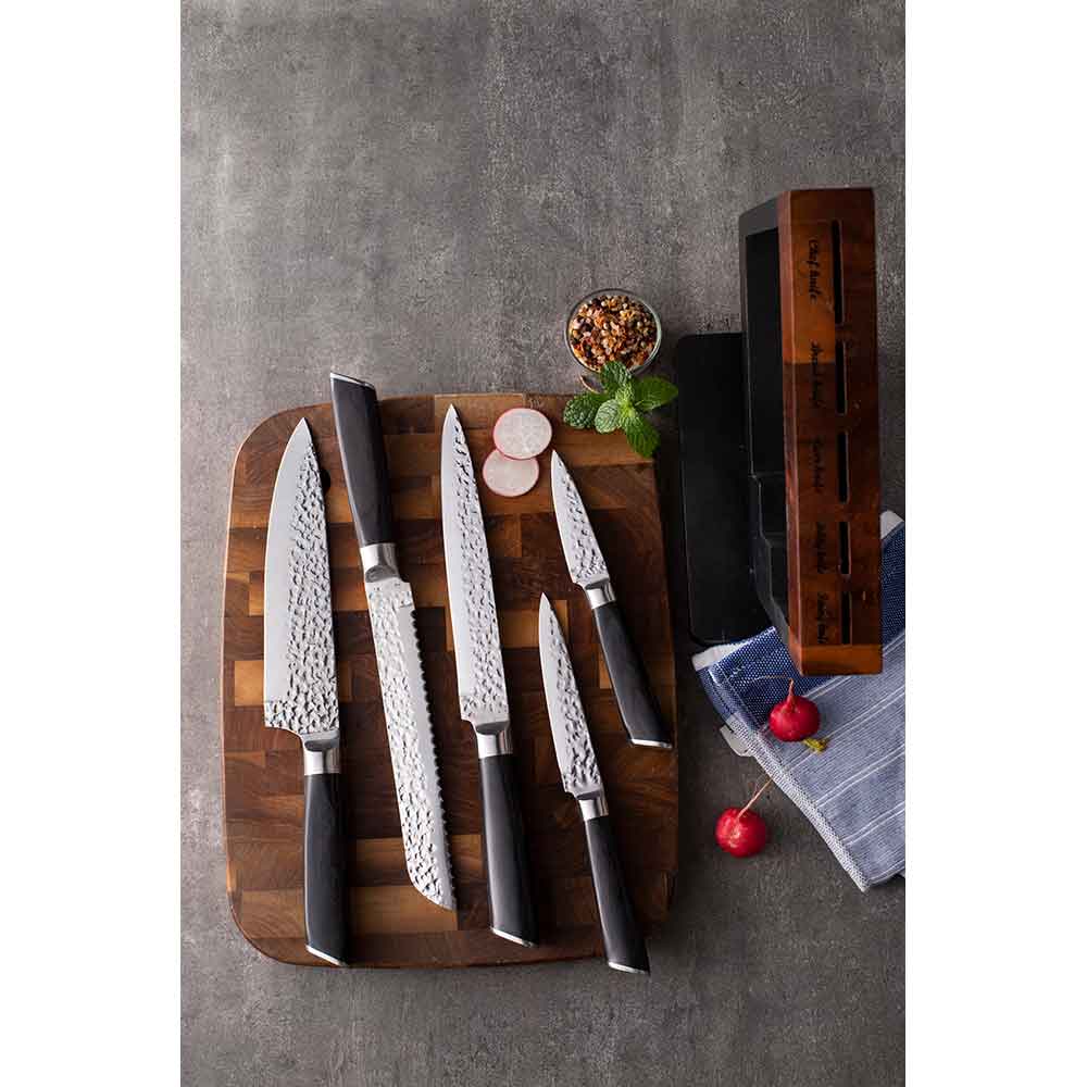 Set cutite MYRIA MC4054, 6 piese, otel inoxidabil, 8.5-20.8cm, negru