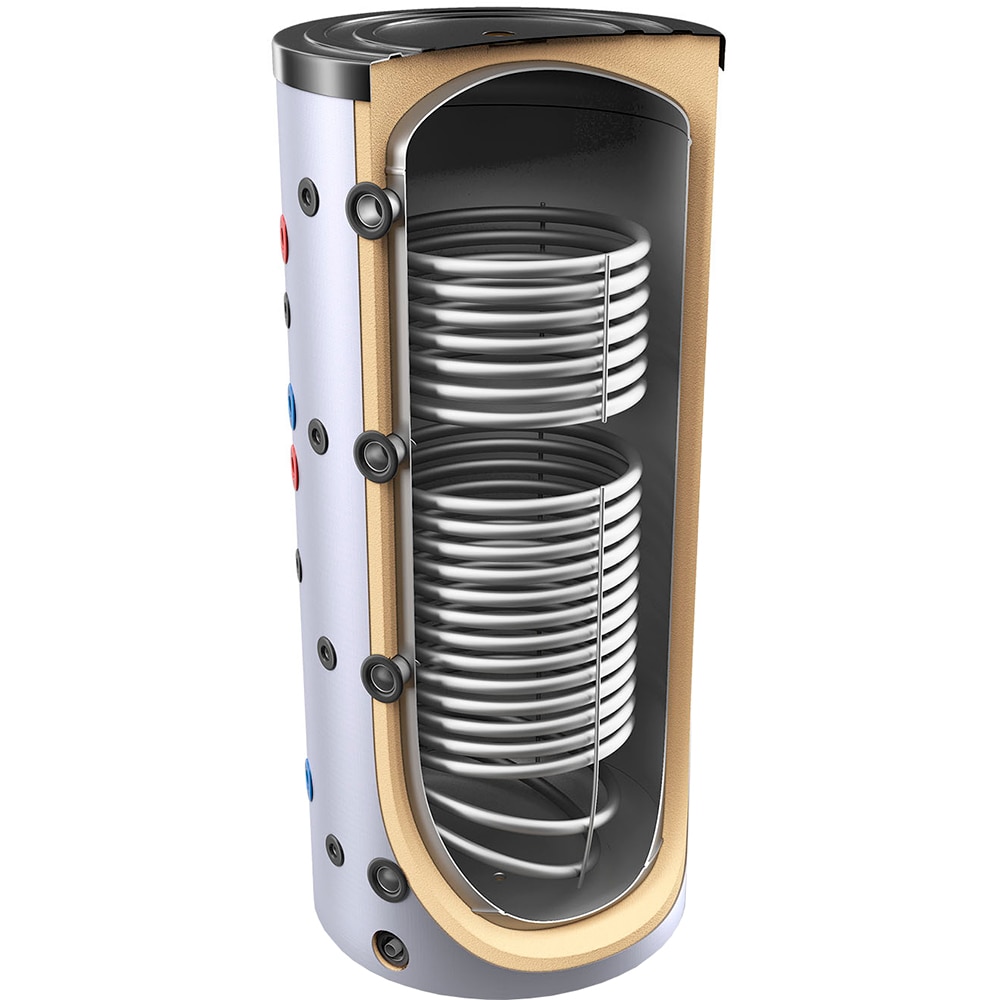 Puffer (Rezervor de acumulare agent termic) TESY V 15/7 S2 500 75 F42 P6, 500l, izolatie 50 mm, 2 serpentine