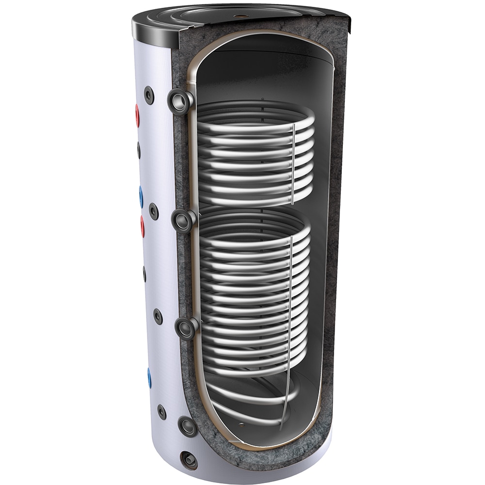 Puffer (Rezervor de acumulare agent termic) TESY V 15/9 S2 1000 95 C, 1000l, izolatie 100 mm, 2 serpentine