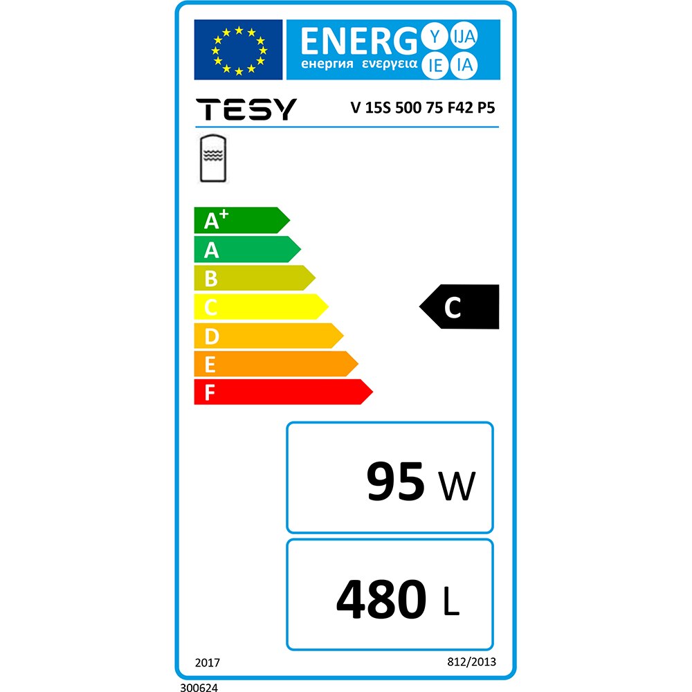 Puffer (Rezervor de acumulare agent termic) TESY V 15S 500 75 F42 P5, 500l, izolatie 50 mm, 1 serpentina