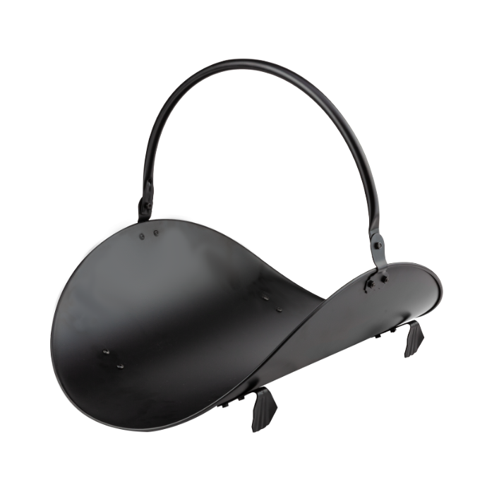 Suport pentru busteni, negru, otel  Evotools