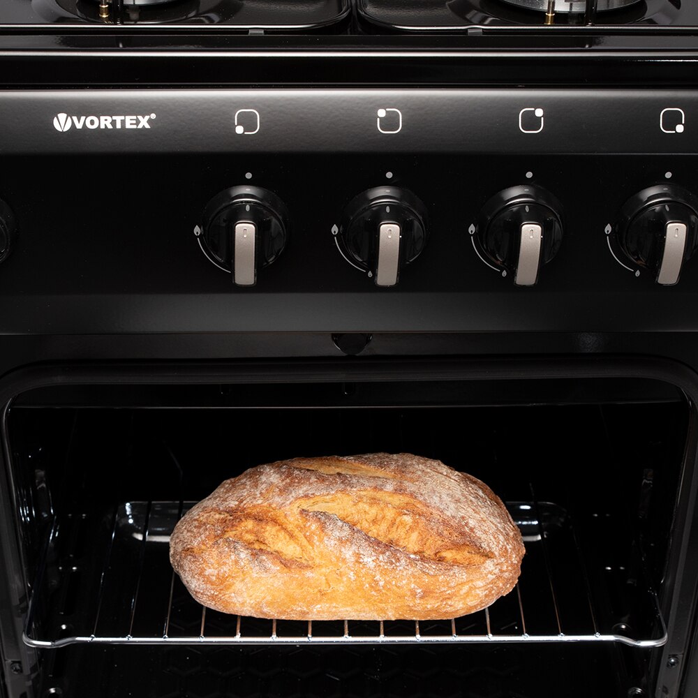 Aragaz VORTEX VAG5050BK01K, 4 arzatoare, Gaz, L 50 cm, negru