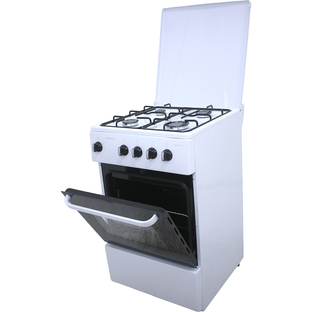 Aragaz VORTEX VAG5050WH02K, 4 arzatoare, Gaz, L 50 cm, alb