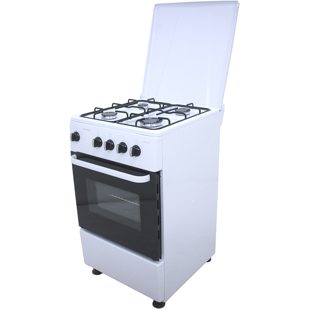 Aragaz VORTEX VAG5050WH02K, 4 arzatoare, Gaz, L 50 cm, alb