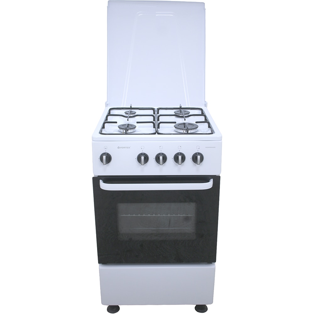 Aragaz VORTEX VAG5050WH02K, 4 arzatoare, Gaz, L 50 cm, alb