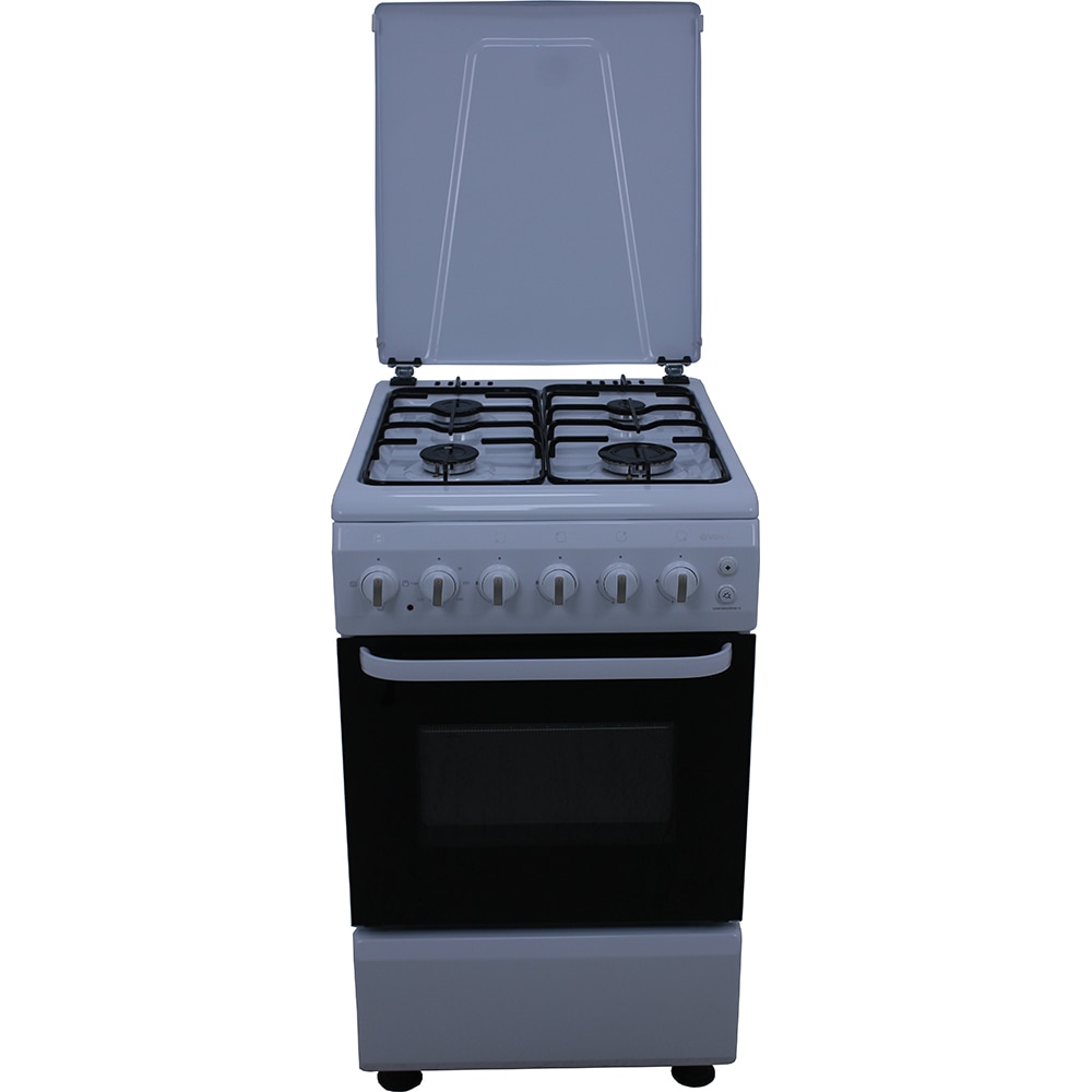 Aragaz VORTEX VAM5060WH02K, 4 arzatoare, Gaz + Electric, L 50 cm, alb