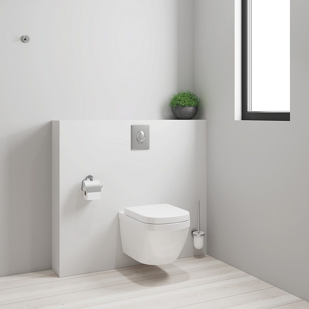 Vas WC GROHE Euro Ceramic 3932800H, montaj suspendat, evacuare orizontala, alb
