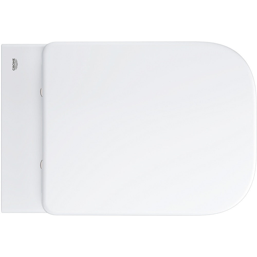 Vas WC GROHE Start Edge 39815000, montaj suspendat, evacuare orizontala, cu capac, alb