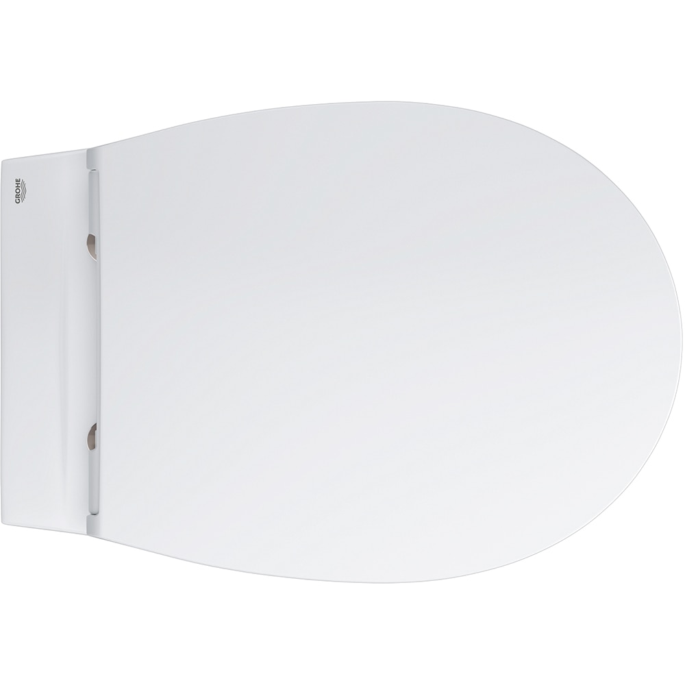 Vas WC GROHE Bau Ceramic 39899000, montaj suspendat, evacuare orizontala, cu capac, alb