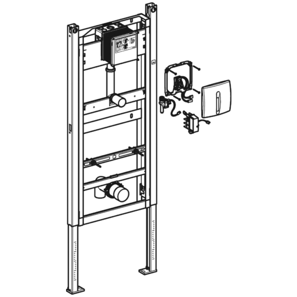 Set cadru fixare pisoar GEBERIT Duofix Basic 111.695.11.5
