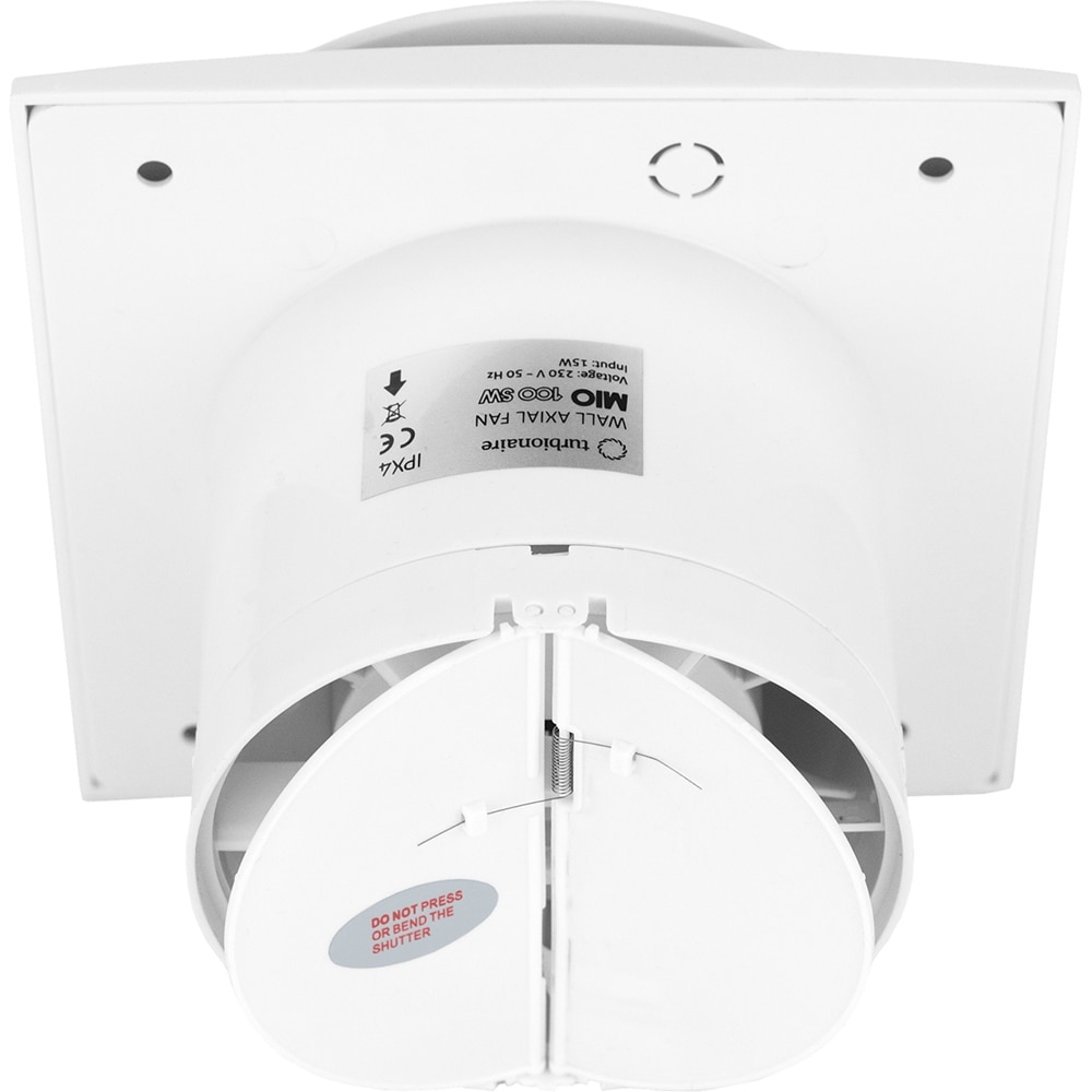 Ventilator baie extractor Turbionaire MIO 100 SW, 15W, 80mc/h, 100mm, alb