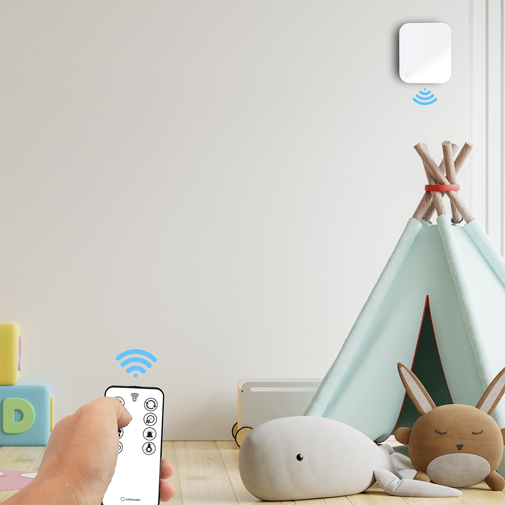 Unitate de aport si purificare aer proaspat Turbionaire Trend PUR Fan, 7 viteze, timer, ventilatie continua, 2W, 29mc/h, 100mm, alb