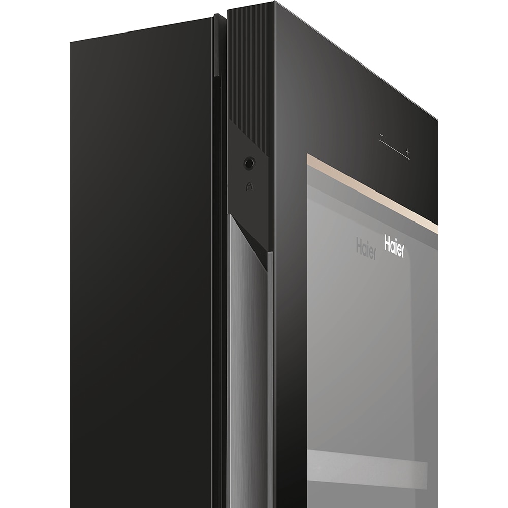 Racitor de vinuri HAIER HWS236GDEH1, 236 sticle, H 190 cm, Clasa E, Wi-Fi, negru