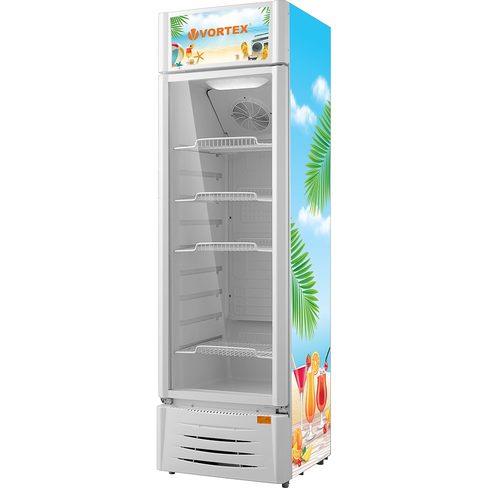 Vitrina frigorifica VORTEX VDC31SWH01M, 265 l, H 200.5 cm, alb