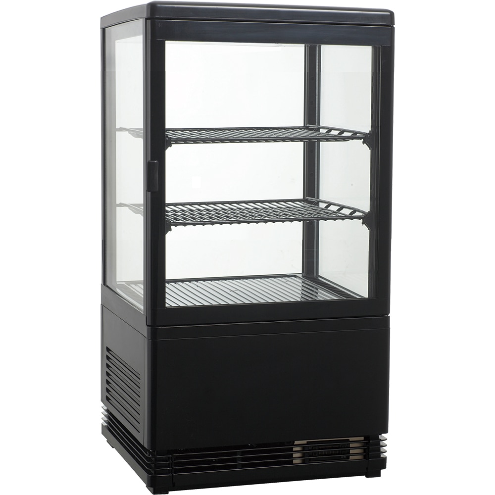 Vitrina frigorifica profesionala VORTEX VGR6BK01Y, 58 l, H 81 cm, negru