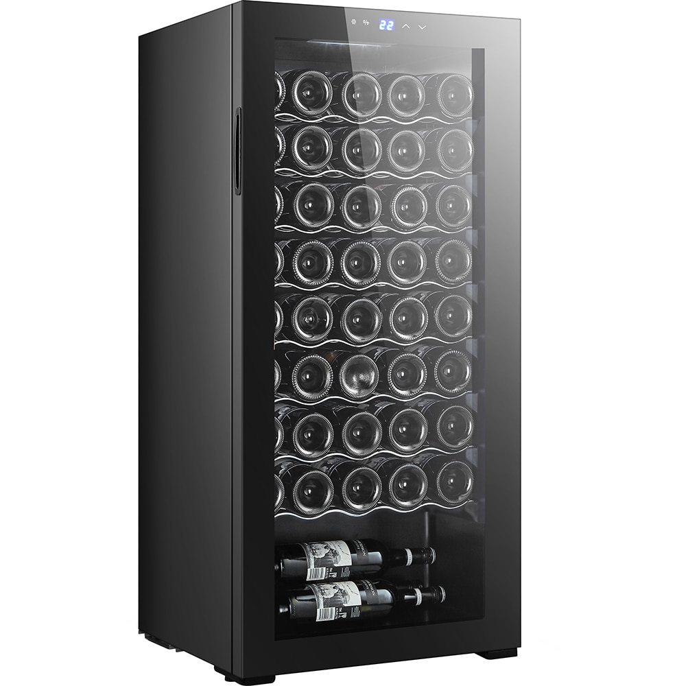 Racitor de vinuri VORTEX VWC13NBK01D, 45 sticle, H 110 cm, Clasa G, negru