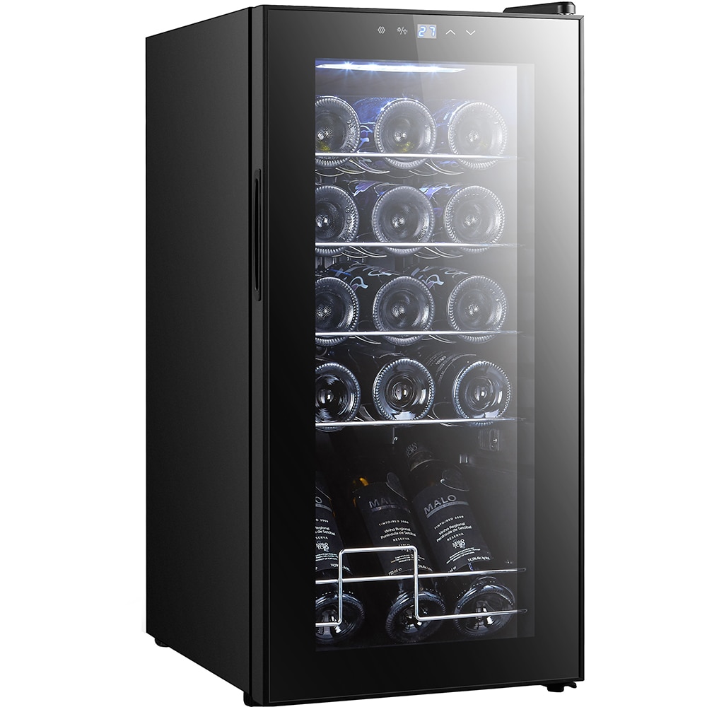 Racitor de vinuri VORTEX VWC4NBK01D, 15 sticle, H 69 cm, Clasa G, negru