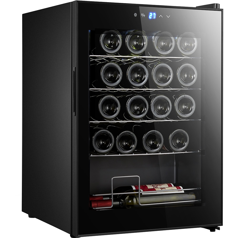 Racitor de vinuri VORTEX VWC5NBK01D, 20 sticle, H 64 cm, Clasa G, negru