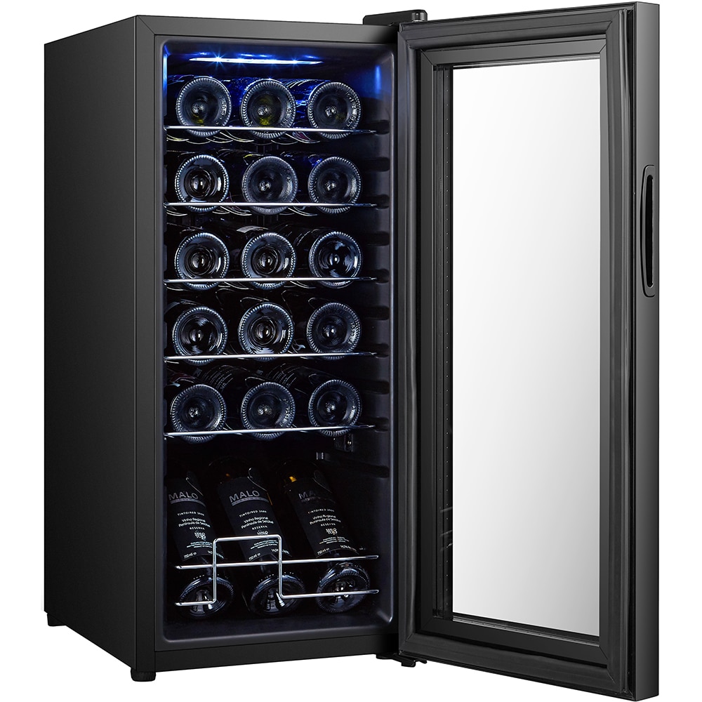 Racitor de vinuri VORTEX VWC5NBK02D, 18 sticle, H 77 cm, Clasa G, negru