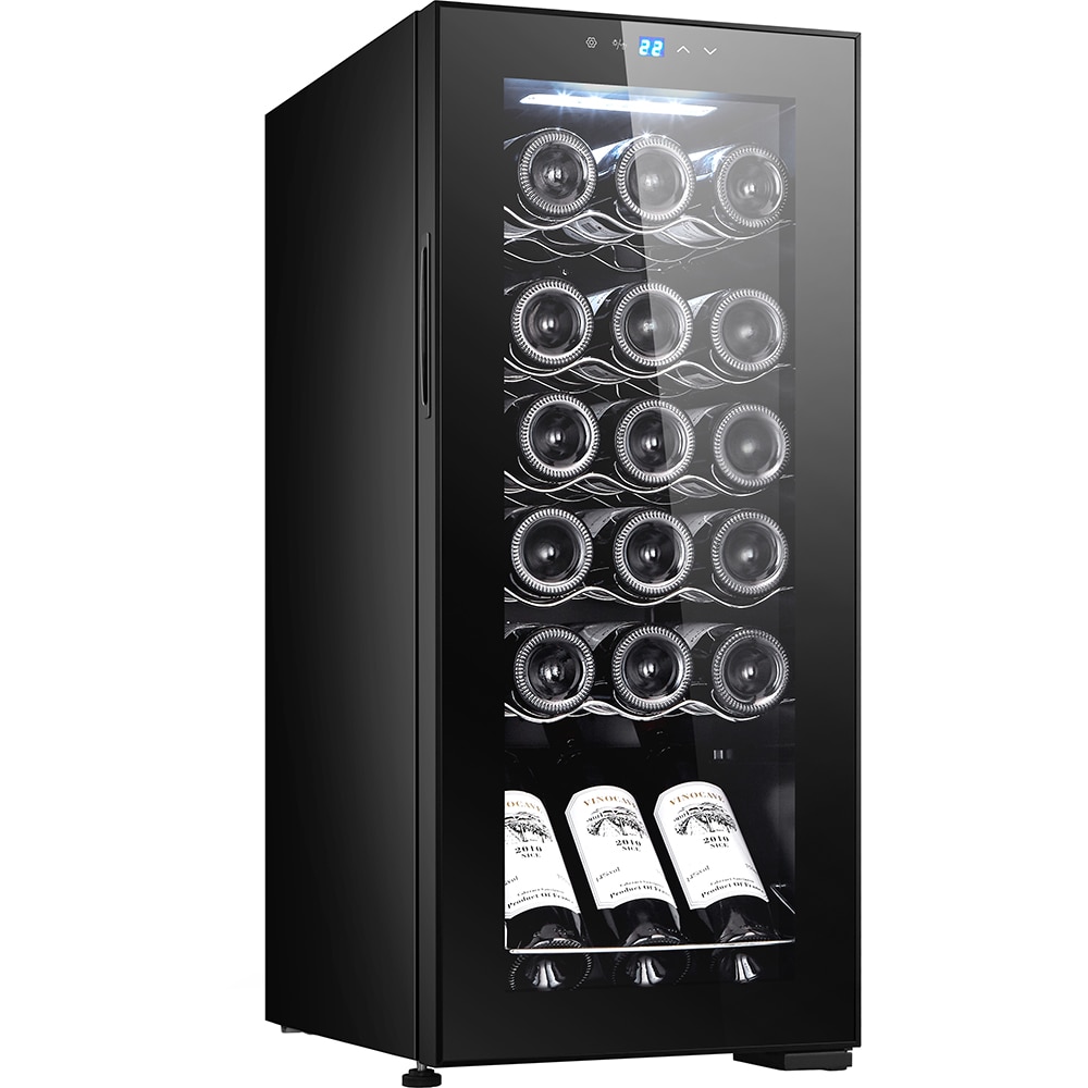 Racitor de vinuri VORTEX VWC5NBK03D, 18 sticle, H 83 cm, Clasa G, negru