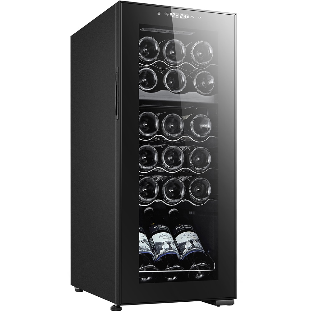 Racitor de vinuri VORTEX VWC5NBK04D, 18 sticle, H 83 cm, Clasa G, negru