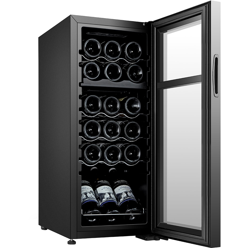 Racitor de vinuri VORTEX VWC5NBK04D, 18 sticle, H 83 cm, Clasa G, negru