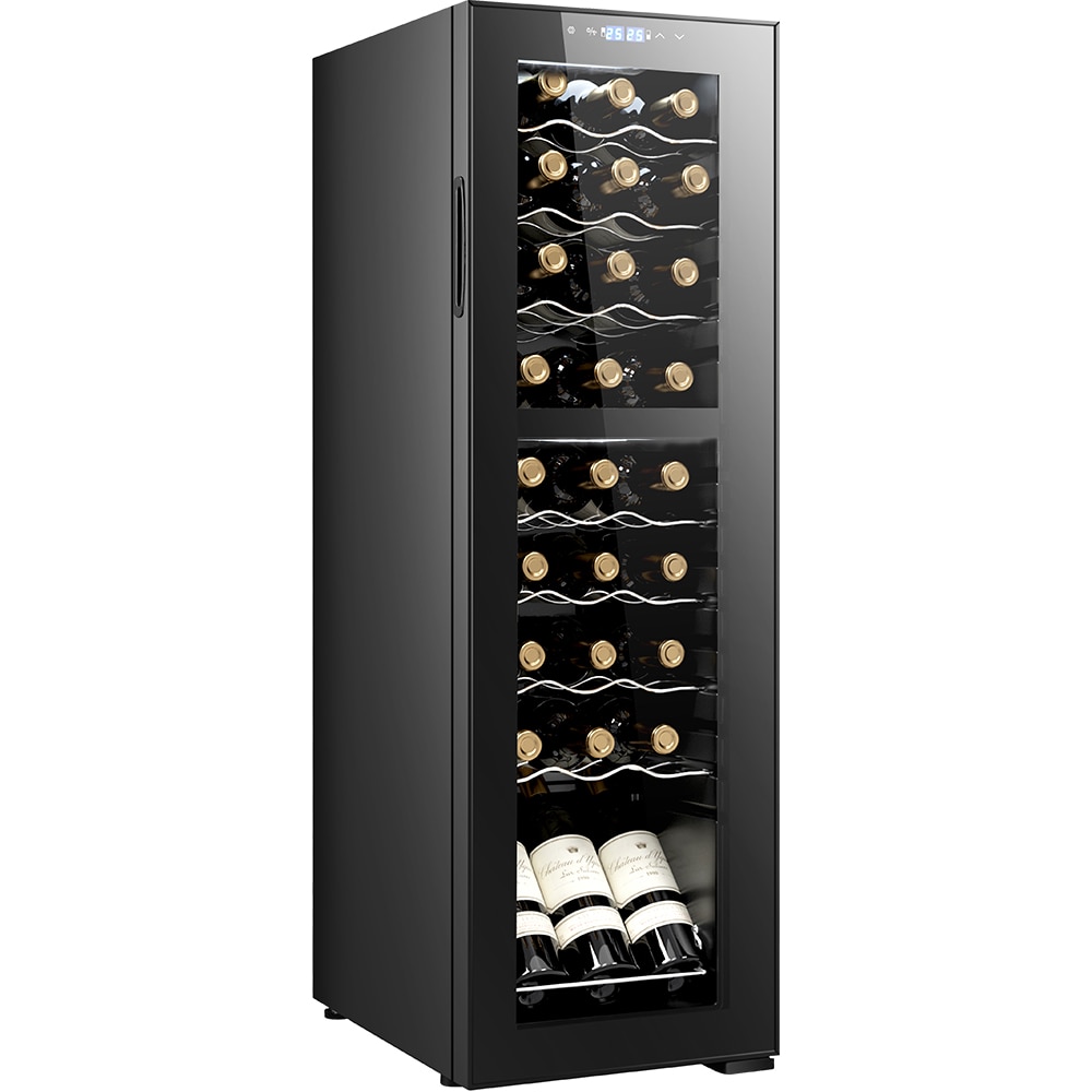 Racitor de vinuri VORTEX VWC7NBK03D, 27 sticle, H 111 cm, Clasa G, negru