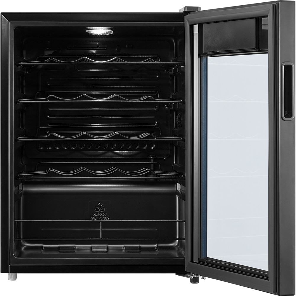 Racitor de vinuri VORTEX VWC7SBK02M, 24 sticle, H 64 cm, Clasa G, negru