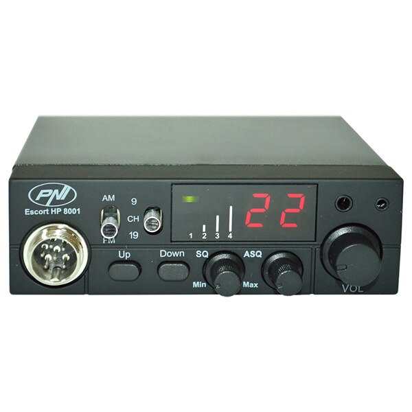Kit Statie radio CB PNI ESCORT HP 8001 ASQ + Antena CB PNI ML70