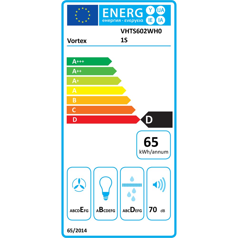 Hota traditionala VORTEX VHTS602WH01S, 2 motoare, 360 m3/h, L 60 cm, alb