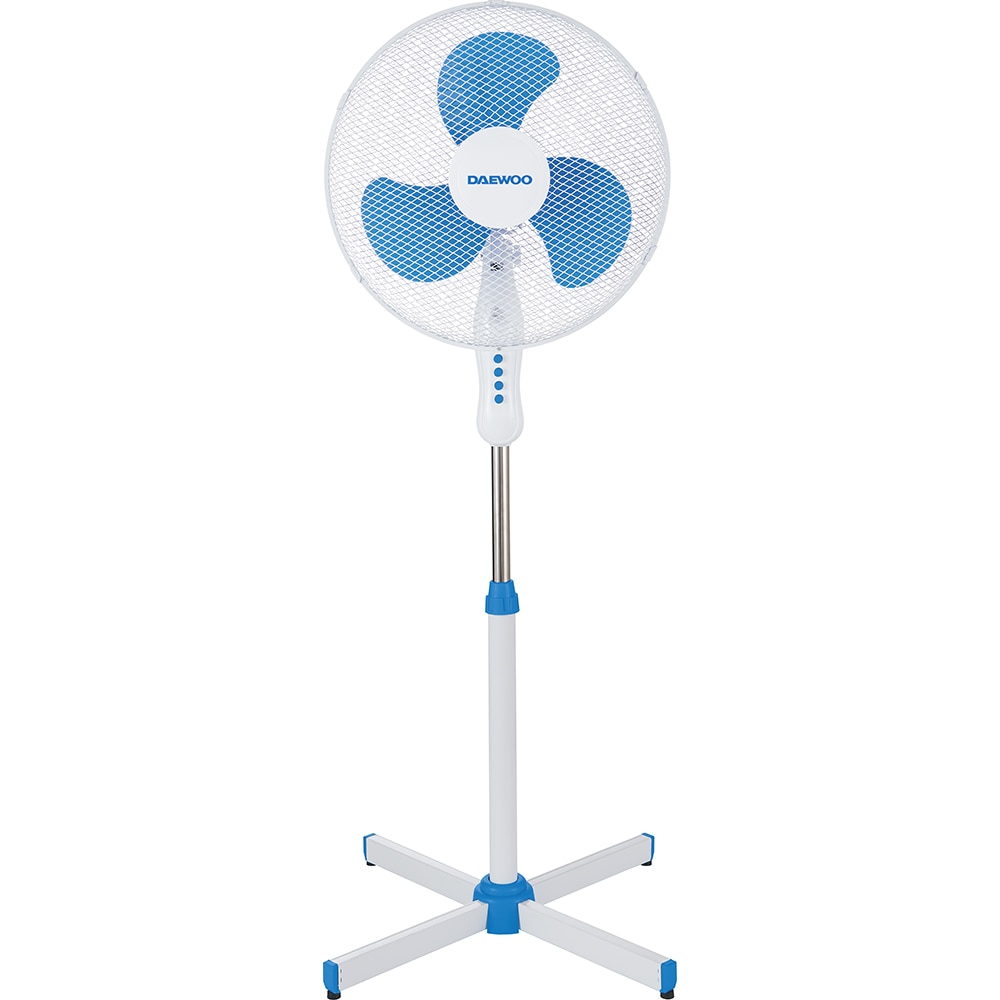 Ventilator cu picior DAEWOO DVS1699V, 3 trepte viteza, 40cm, 40W, alb