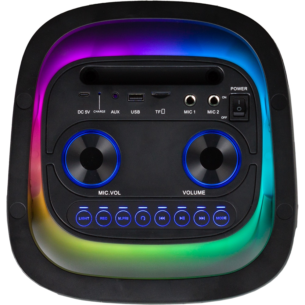 Boxa portabila VORTEX VO2617, 40W RMS, Bluetooth, Radio FM, negru