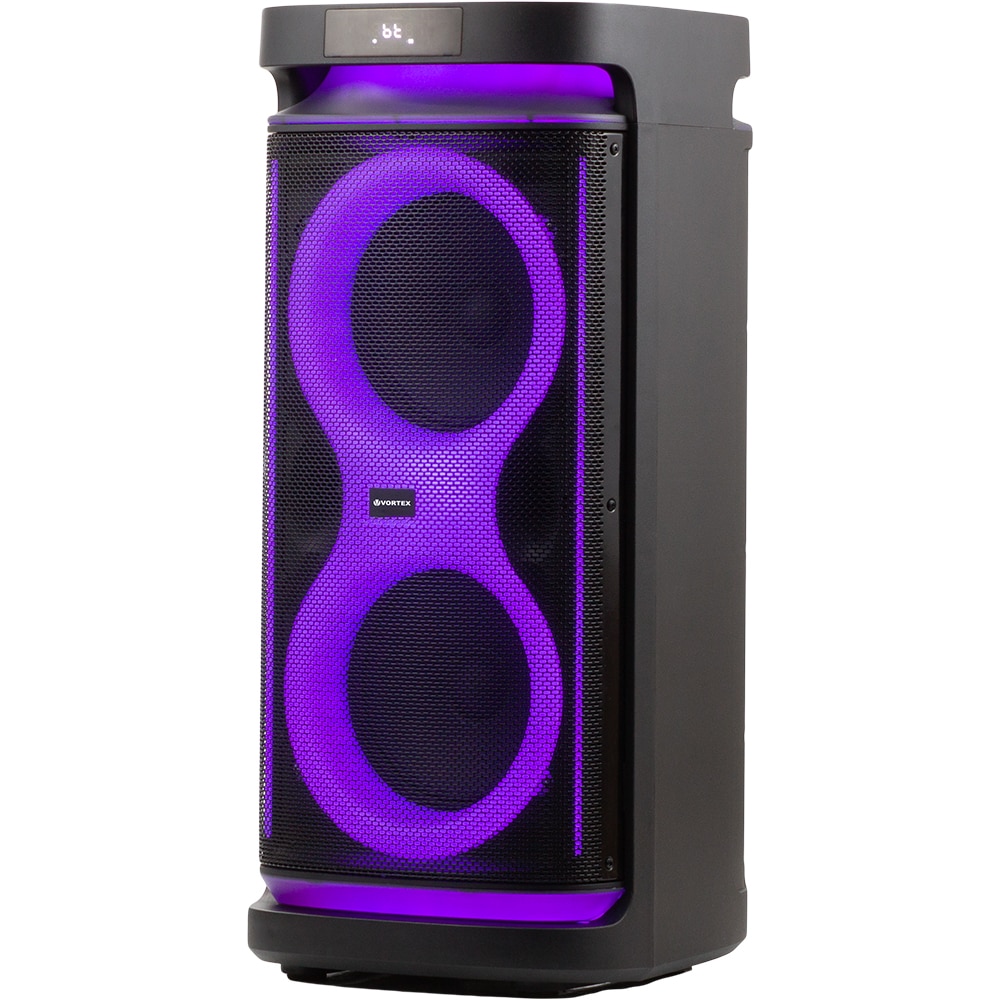 Boxa portabila VORTEX VO2618, 100W RMS, Bluetooth, Radio FM, negru