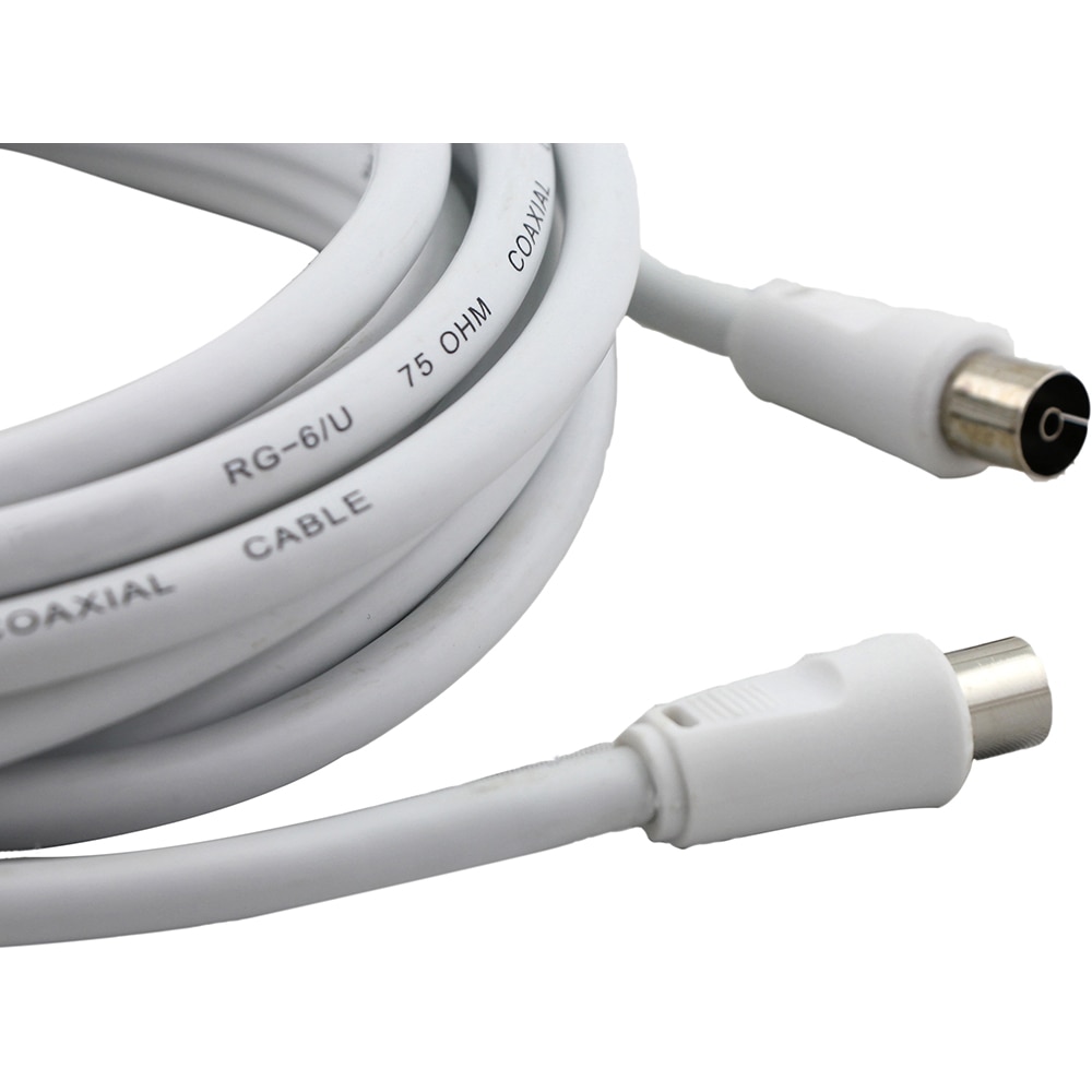 Cablu antena coaxial VORTEX VO2834, 10m, alb