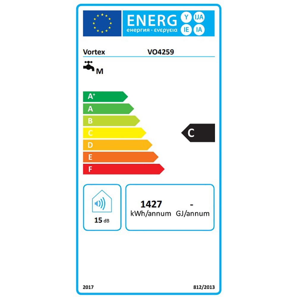 Boiler electric VORTEX VO4259, 100l, 1500W, alb