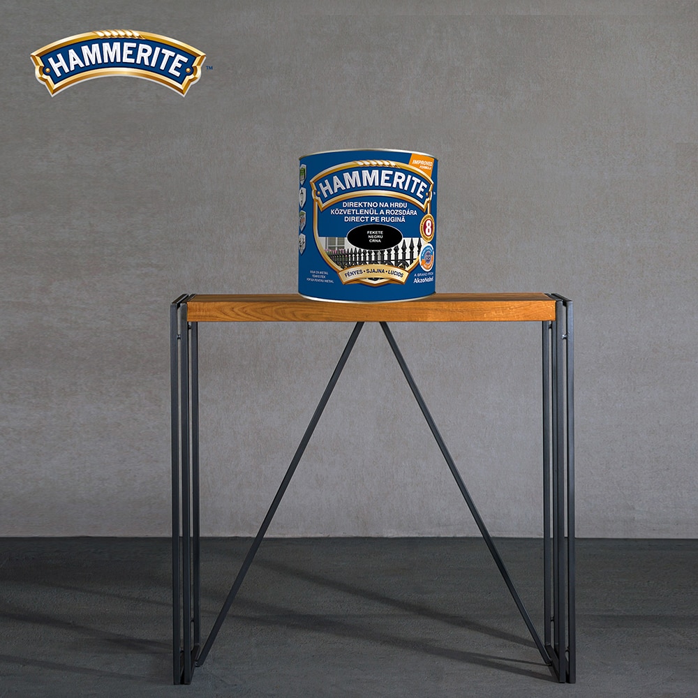 Email lucios Hammerite, negru, 0.75 l