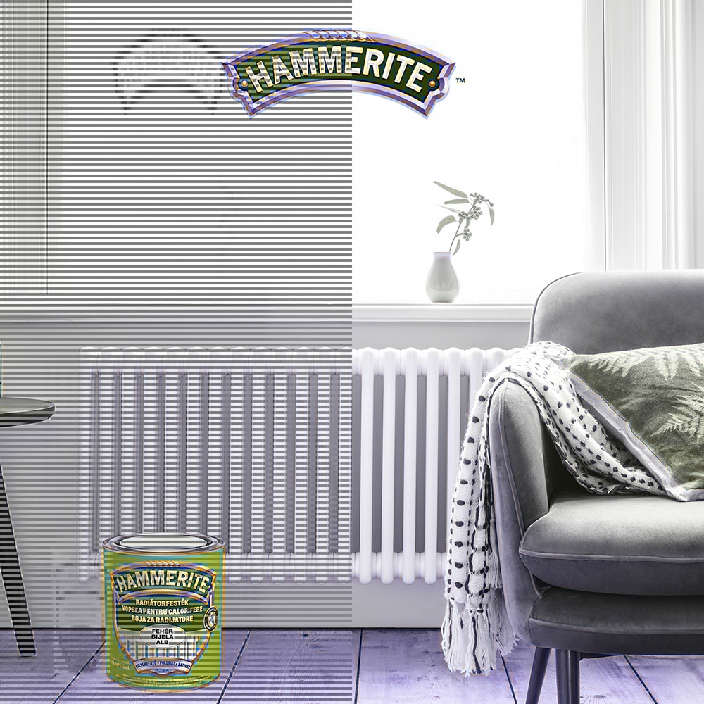 Email pentru radiator Hammerite, alb, 0.75 l