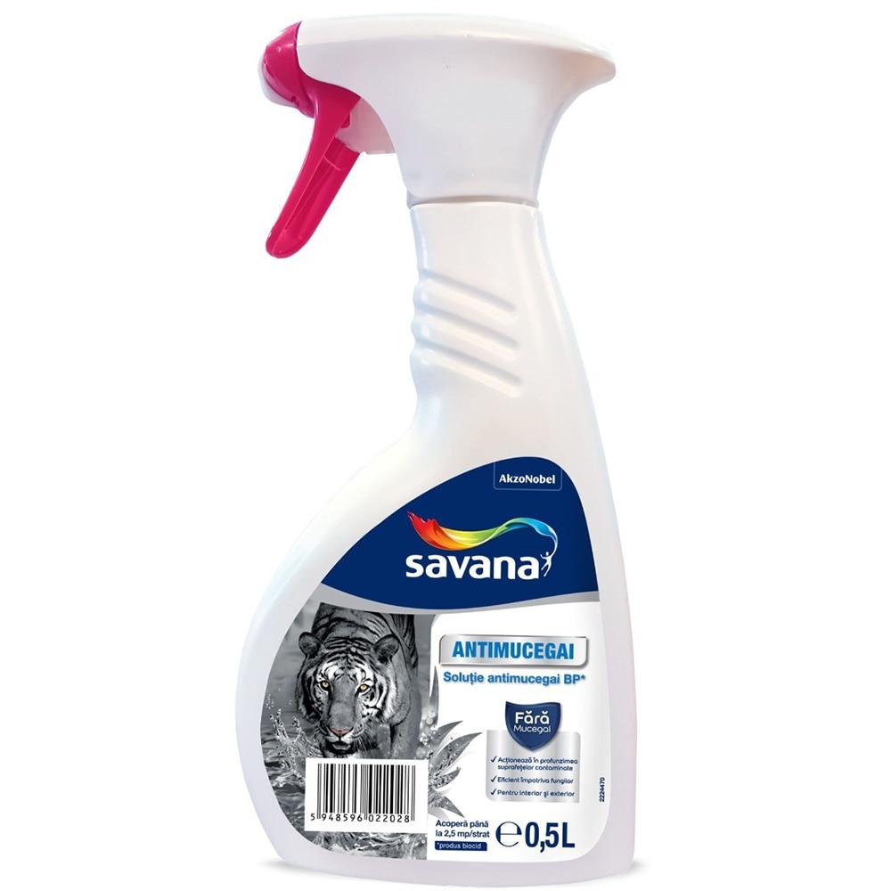 Solutie antimucegai Savana, interior/exterior, 0.5 l
