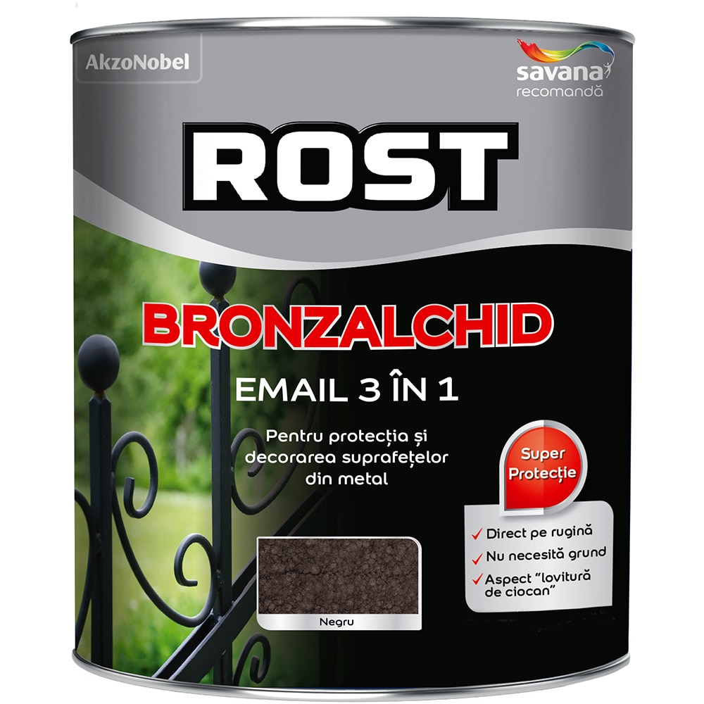 Email Rost Bronzalchid, negru, 4 l
