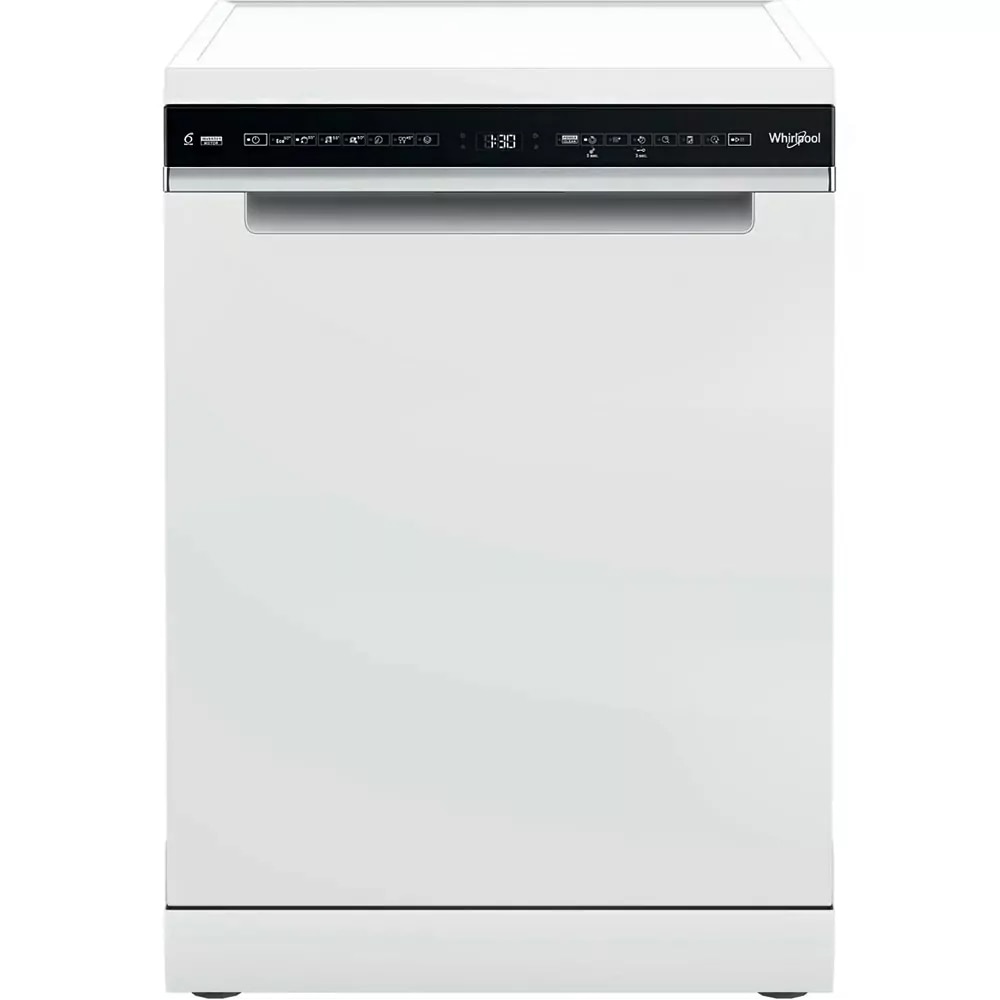 Masina de spalat vase independenta WHIRLPOOL W7F HS31, 6th Sense, 15 seturi, 8 programe, 60 cm, Clasa D, alb