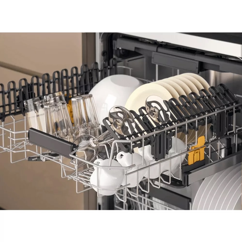 Masina de spalat vase independenta WHIRLPOOL W7F HS31, 6th Sense, 15 seturi, 8 programe, 60 cm, Clasa D, alb