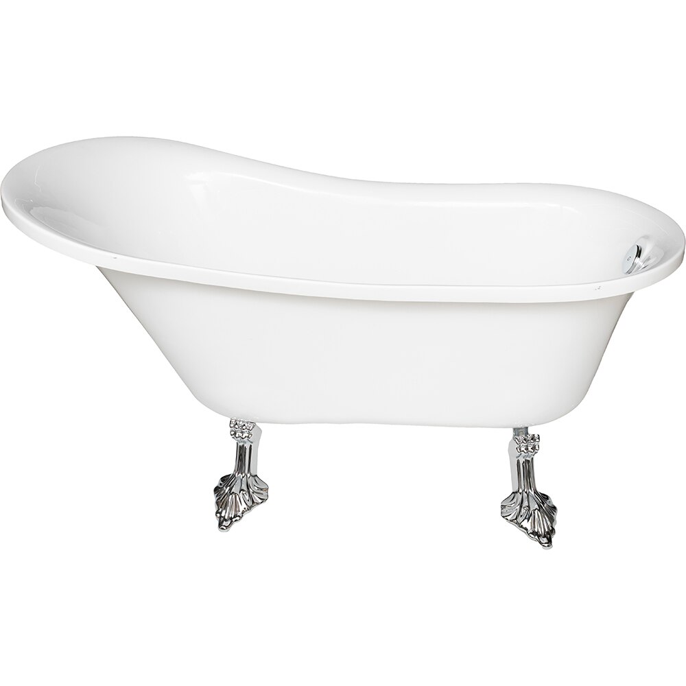 Cada baie freestanding BRESI Elegance WA911, acril, 170 x 78 x 78 cm, alb