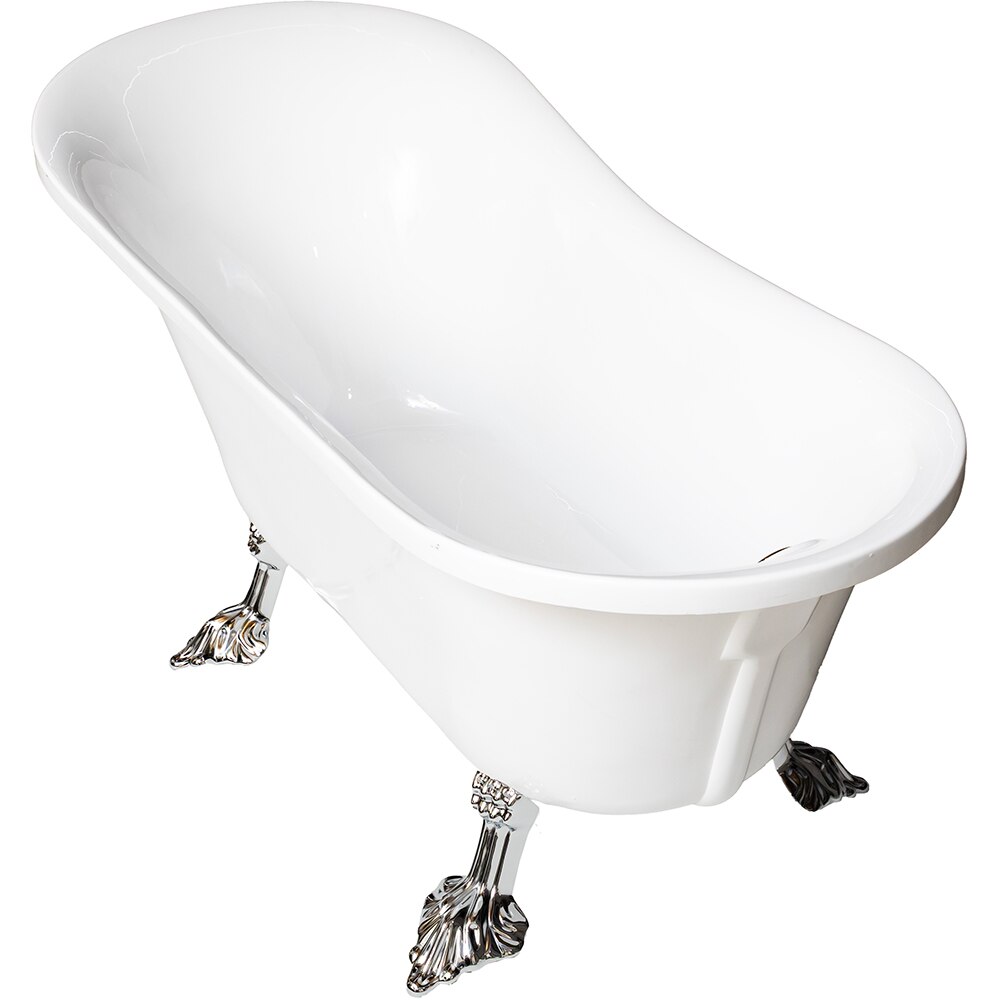 Cada baie freestanding BRESI Elegance WA911, acril, 170 x 78 x 78 cm, alb