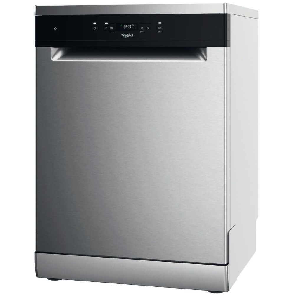 Masina de spalat vase independenta WHIRLPOOL WH4FFA14BN6X, 6th Sense, 14 seturi, 8 programe, 60 cm, Clasa A, inox