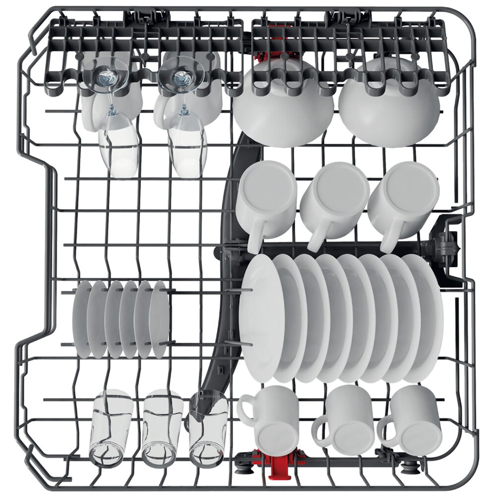 Masina de spalat vase independenta WHIRLPOOL WH4FFA14BN6X, 6th Sense, 14 seturi, 8 programe, 60 cm, Clasa A, inox