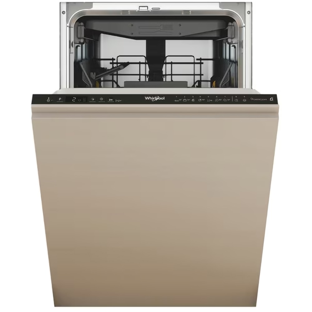 Masina de spalat vase incorporabila WHIRLPOOL WH6IC11BS7LSA0, 6th Sense, 11 seturi, 9 programe, 45 cm, Clasa C, panou comanda negru