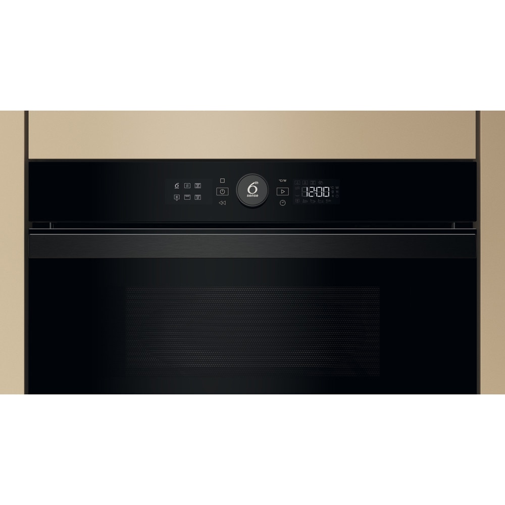 Cuptor cu microunde incorporabil WHIRLPOOL WMD44MB, 6th Sense, 31l, 1000W, Grill, negru