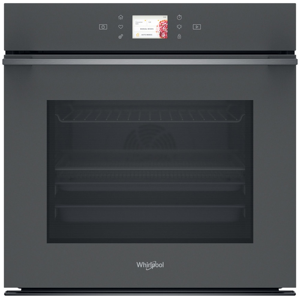 Cuptor incorporabil WHIRLPOOL WOI118PT2SSMA, Electric, Autocuratare pirolitica + hidrolitica, 73 l, Clasa A+, 6th Sense, gri mat