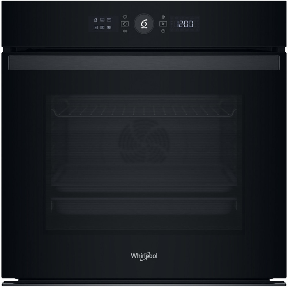 Cuptor incorporabil WHIRLPOOL WOI4S8CM1SBA, Electric, Autocuratare catalitica, 73 l, Clasa A+, 6th Sense, negru